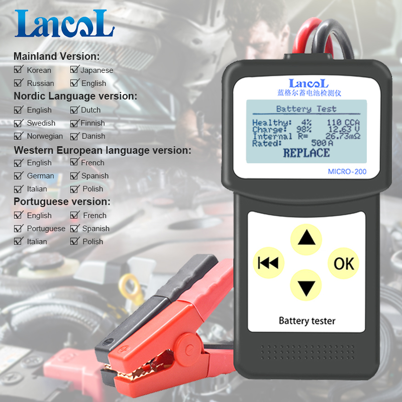 Lancol Micro 200 Penguji Bater - Workshop Tools Automotive ulasan dan harga