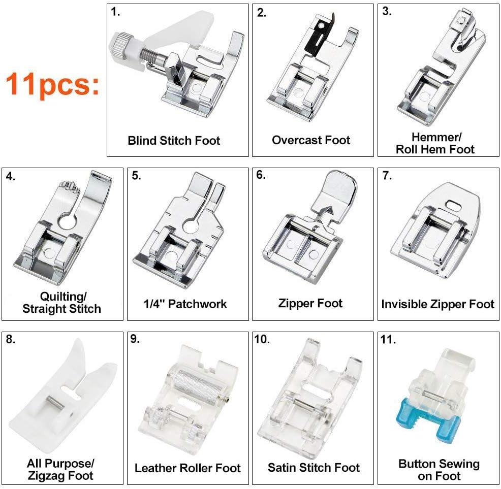 11Pcs Set Kaki Mesin Jahit - K - Workshop Tools Machine ulasan dan harga